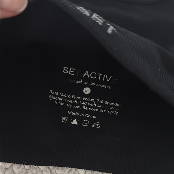 SET Active Black Sports Bra - Picture 3 of 3